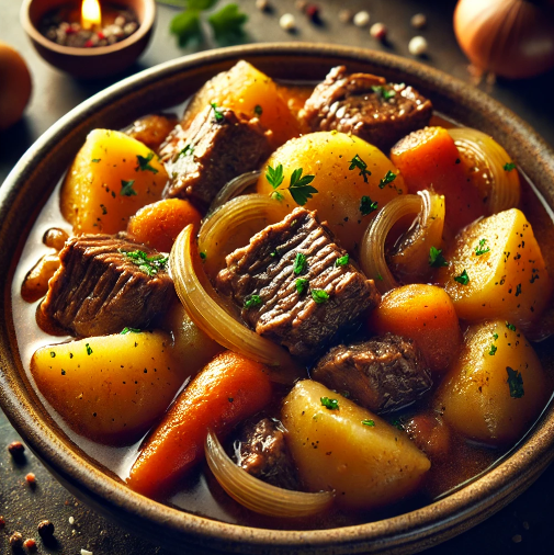 Carne de Panela Guisada com Batatas: Fiz e o cheirinho invadiu a casa, trazendo até os vizinhos para conferir!