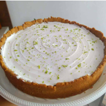 Torta de Biscoito Maizena com Mousse de Limão
