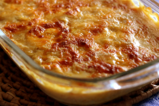Frango Gratinado com Requeijão e Milho