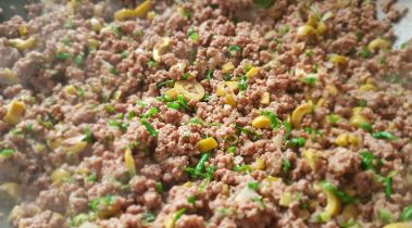 Carne Moída com Milho e Queijo