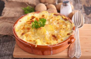 Batata Gratinada com Presunto