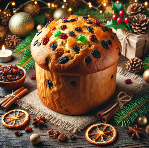 Panetone de Frutas Natalino: A Magia do Natal em Cada Fatia!
